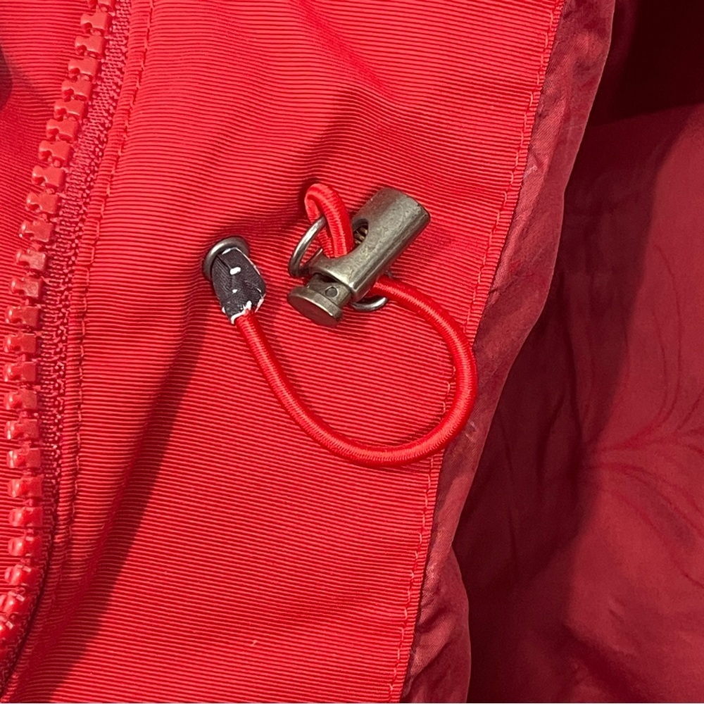 Eddie Bauer Charly Parka Rain Jacket Red Size Small Weatheredge Waterproof Wind - Picture 13 of 16